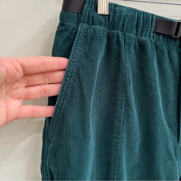 North Face Women's Cord Easy Pants Corduroy Wide Leg Crop Ponderosa Green Large - Picture 9 of 16
